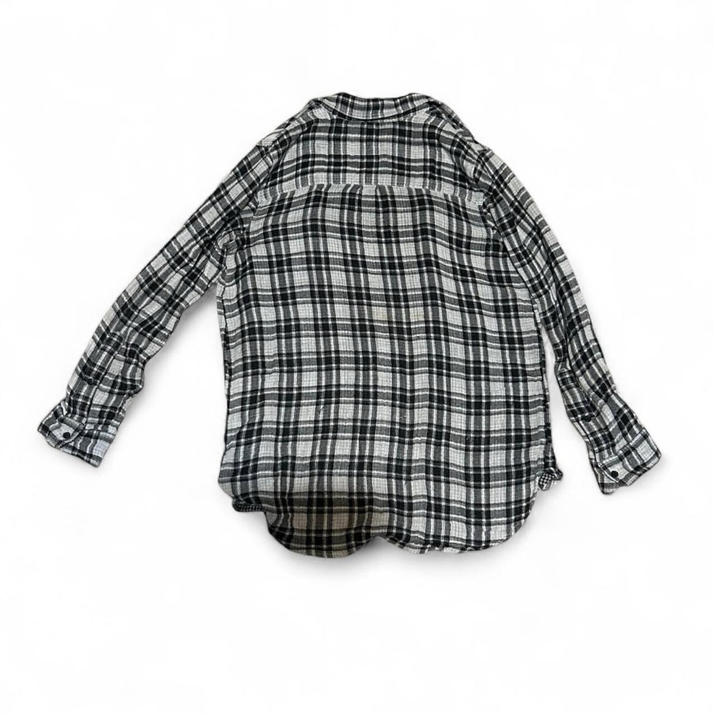 Madewell Black and White‎ Casual Button Down Top - Picture 3 of 3